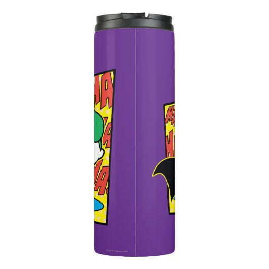 Chibi Joker Pranking Chibi Batman Thermosbeker (Achterkant)