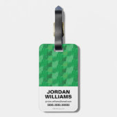 Chibi Joker-spelkaart Bagagelabel (Achterkant verticaal)