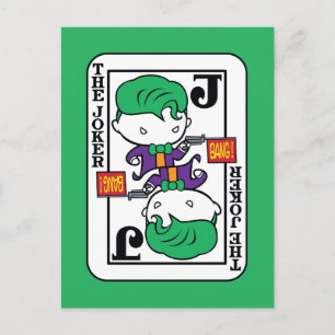 Chibi Joker-spelkaart Briefkaart