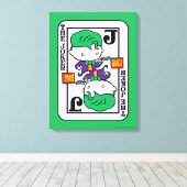 Chibi Joker-spelkaart Canvas Afdruk (Insitu (Houten vloer))