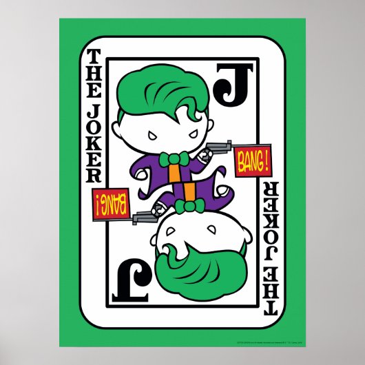 Chibi Joker-spelkaart Poster (Voorkant)