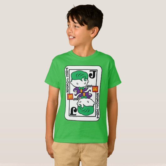 Chibi Joker-spelkaart T-shirt (Voorkant volledig)