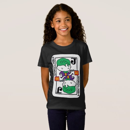 Chibi Joker-spelkaart T-shirt (Voorkant volledig)