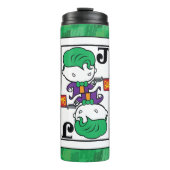 Chibi Joker-spelkaart Thermosbeker (Voorkant)