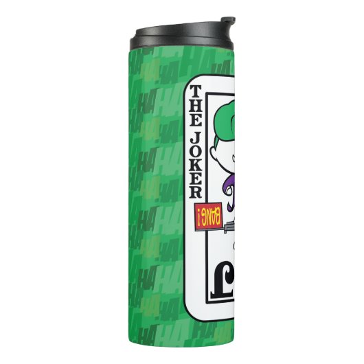 Chibi Joker-spelkaart Thermosbeker (Gedraaid links)