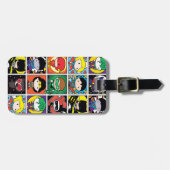Chibi Justice League Character Pattern Bagagelabel (Voorkant horizontaal)