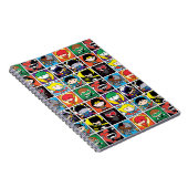 Chibi Justice League Character Pattern Notitieboek (Rechterzijde)