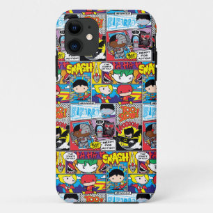 Chibi Justice League Comic Book Pattern Case-Mate iPhone Case