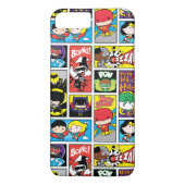 Chibi Justice League Compilation Pattern Case-Mate iPhone Case (Achterkant)