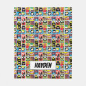 Chibi Justice League Compilation Pattern Fleece Deken (Voorkant)