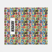 Chibi Justice League Compilation Pattern Fleece Deken (Voorkant (Horizontaal))