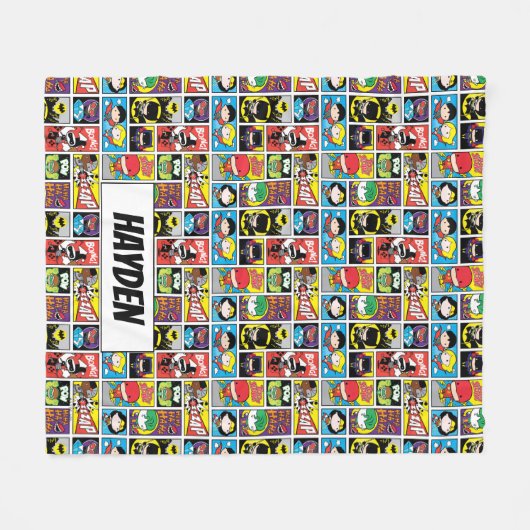 Chibi Justice League Compilation Pattern Fleece Deken (Voorkant (Horizontaal))