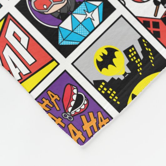 Chibi Justice League Compilation Pattern Fleece Deken (Hoek)