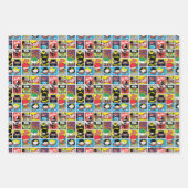 Chibi Justice League Compilation Pattern Inpakpapier Vel (Voorkant 3)