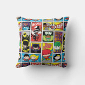 Chibi Justice League Compilation Pattern Kussen (Achterkant)