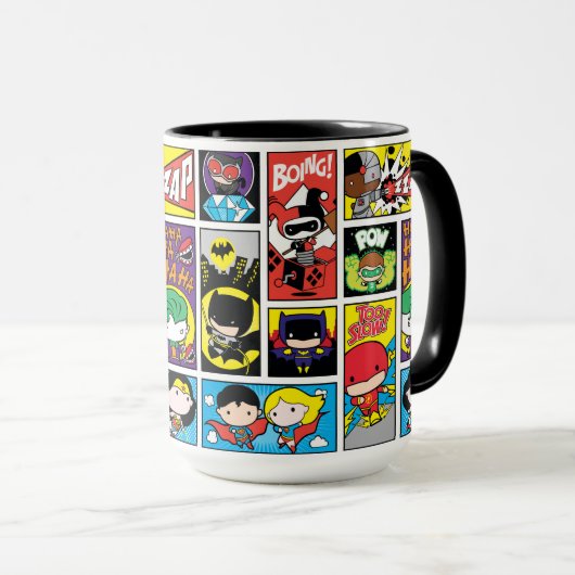 Chibi Justice League Compilation Pattern Mok (Voorkant rechts)