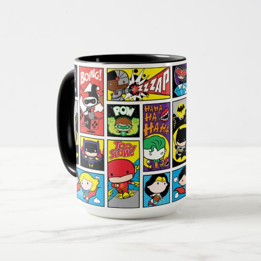 Chibi Justice League Compilation Pattern Mok (Voorkant links)