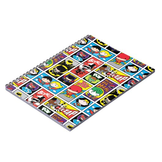 Chibi Justice League Compilation Pattern Notitieboek (Linkerzijde)