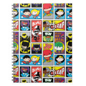Chibi Justice League Compilation Pattern Notitieboek (Voorkant)