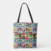 Chibi Justice League Compilation Pattern Tote Bag (Achterkant)