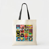 Chibi Justice League Compilation Pattern Tote Bag (Voorkant)