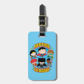 Chibi Justice League Group Bagagelabel (Voorkant verticaal)