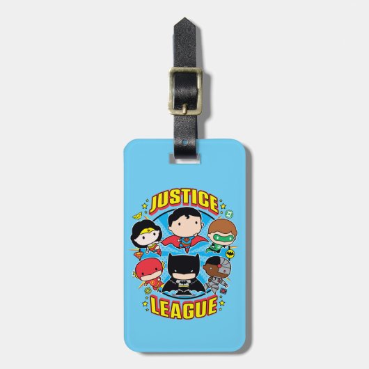 Chibi Justice League Group Bagagelabel (Voorkant verticaal)