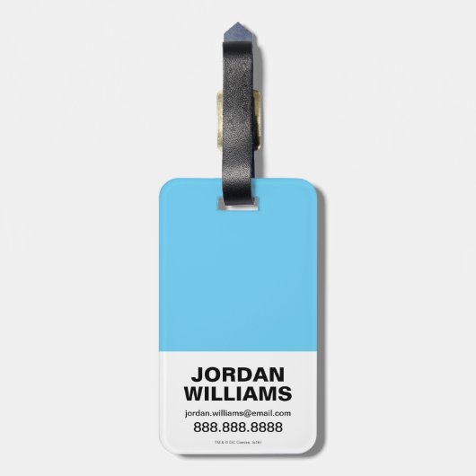 Chibi Justice League Group Bagagelabel (Achterkant verticaal)