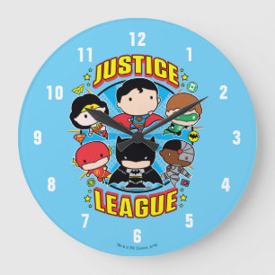 Chibi Justice League Group Grote Klok