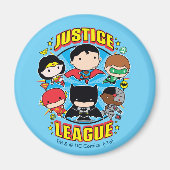 Chibi Justice League Group Magneet (Voorkant)