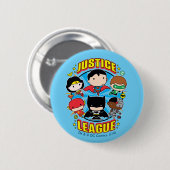 Chibi Justice League Group Ronde Button 5,7 Cm (Voorkant /achterkant)