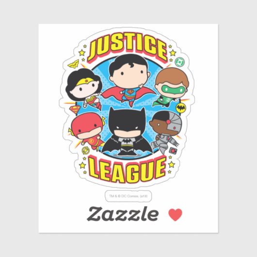 Chibi Justice League Group Sticker (Vel)