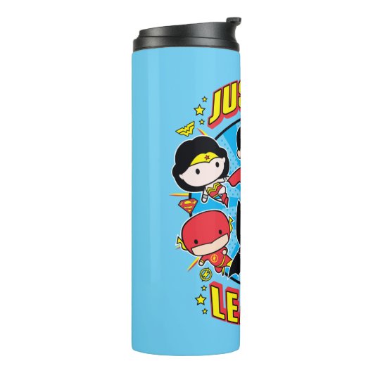 Chibi Justice League Group Thermosbeker (Gedraaid links)