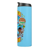 Chibi Justice League Group Thermosbeker (Geroteerd rechts)