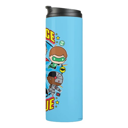 Chibi Justice League Group Thermosbeker (Geroteerd rechts)