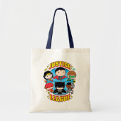 Chibi Justice League Group Tote Bag (Voorkant)