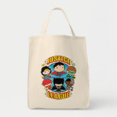 Chibi Justice League Group Tote Bag (Voorkant)
