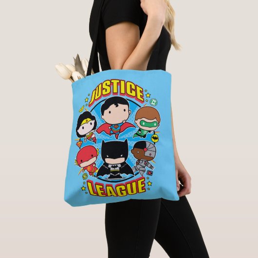 Chibi Justice League Group Tote Bag (Dichtbij)