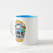 Chibi Justice League Group Tweekleurige Koffiemok (Voorkant links)