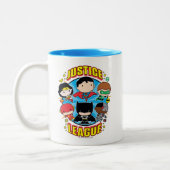 Chibi Justice League Group Tweekleurige Koffiemok (Links)