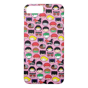 Chibi Justice League Head Pattern iPhone 8/7 Plus Hoesje