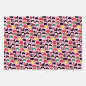 Chibi Justice League Head Pattern Inpakpapier Vel (Voorkant)