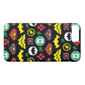 Chibi Justice League Logo Pattern Case-Mate iPhone Case (Achterkant (Horizontaal))