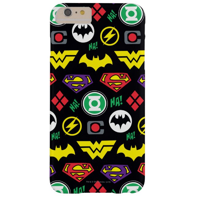 Chibi Justice League Logo Pattern Case-Mate iPhone Case (Achterkant)