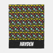 Chibi Justice League Logo Pattern Fleece Deken (Voorkant)