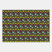 Chibi Justice League Logo Pattern Inpakpapier Vel (Voorkant)