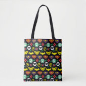 Chibi Justice League Logo Pattern Tote Bag (Voorkant)