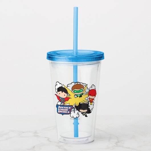 Chibi Justice League of America Explosion 2 Acryl Drinkbeker