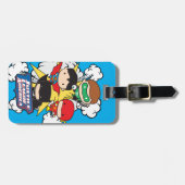 Chibi Justice League of America Explosion Bagagelabel (Voorkant horizontaal)