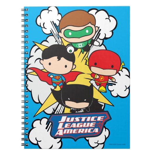 Chibi Justice League of America Explosion Notitieboek (Voorkant)